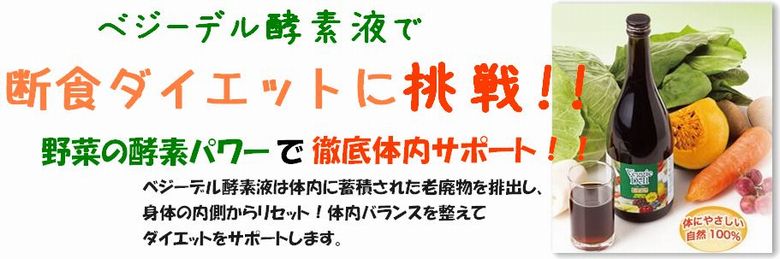 ベジーデル酵素液を飲む前に　